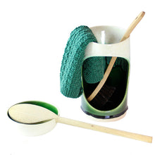 Indlæs billede til gallerivisning Skeskål flaskegrøn